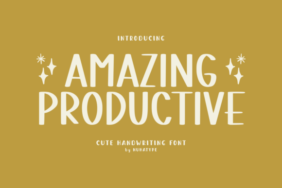 Amazing Productive: A Sassy Handwritten Font for Editorial Design