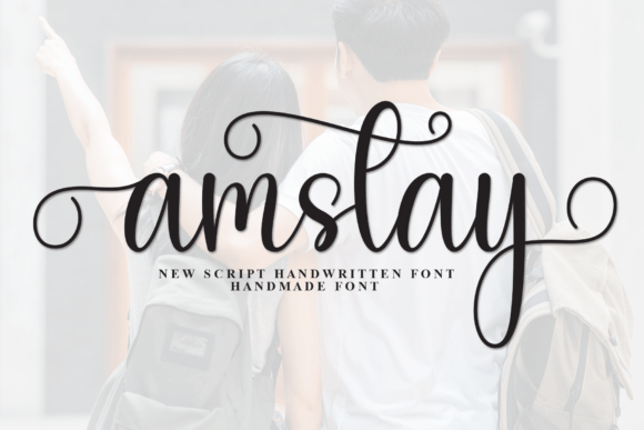 Amstay: A Script Font That Brings Editorial Grace to Headlines