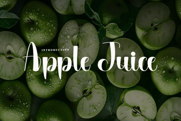 Apple Juice Font: A Handwritten Typeface for Small Businesses