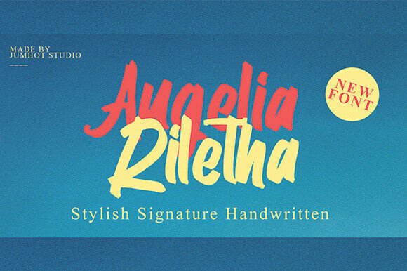 Augelia Riletha: The Script Font That Elevates Campaigns