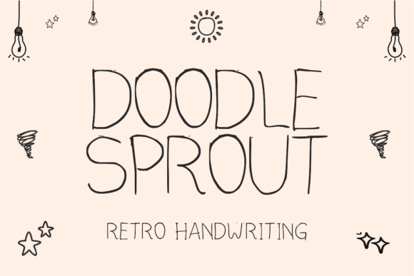 Doodle Sprout: A Playful Script with Practical Design Muscle