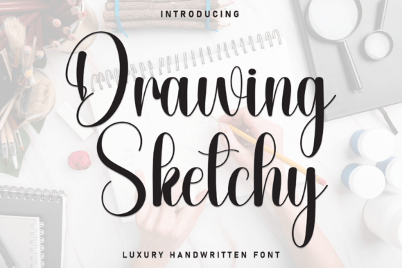 Drawing Sketchy Font: A Handwritten Script for Warm Editorial Design