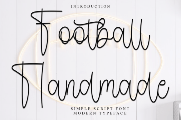 Football Handmade: A Script Font with a Soft, Unique Touch
