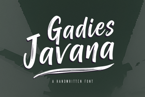 Gadies Javana Font: A Handwritten Brush Typeface for Branding