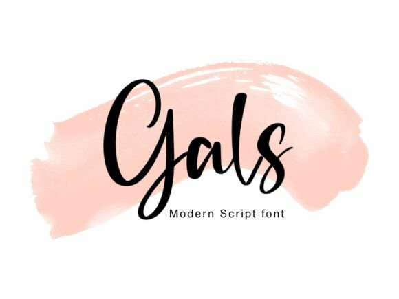 Gals Script Font: Elegant Hand-Lettered Charm for Crafters