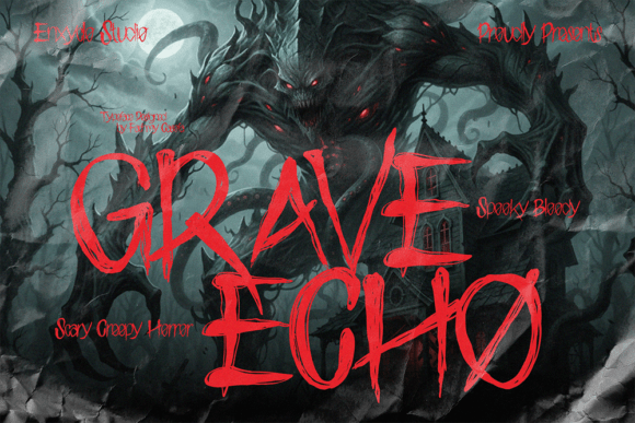 Grave Echo: A Display Typeface for Bold Editorial Moods