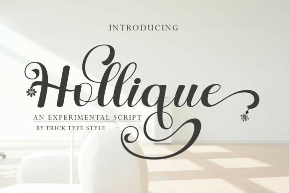 Hollique: A Decorative Script Font for Bold Web Design