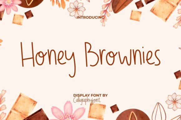 Honey Brownies: A Handwritten Font That Feels Like Home for Makers