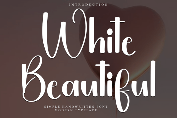How White Beautiful Font Elevates Handmade Holiday Products