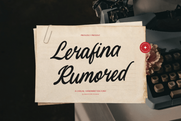 Lerafina Rumored: A Warm Handwritten Font for Business Branding
