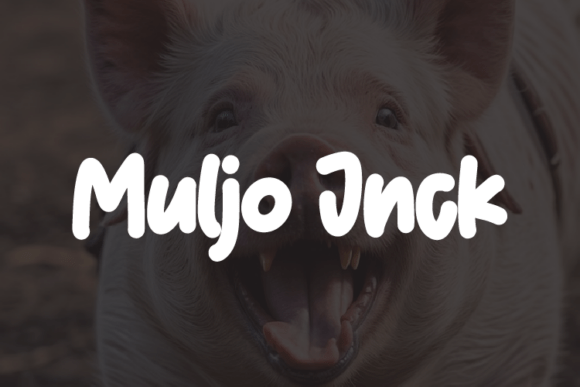 Muljo Jnck: A Bold Handwritten Font for Creative Shops