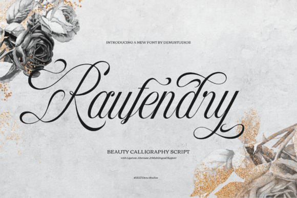Raufendry: The Opulent Script Font for Digital Designers
