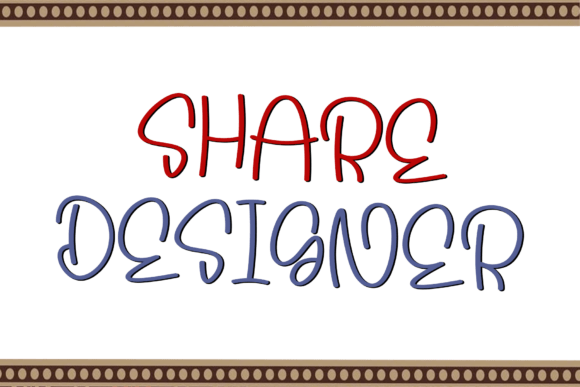 Share Designer: A Romantic Script Font That Elevates Handmade Products
