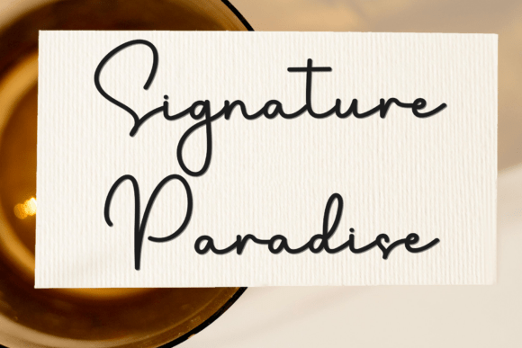 Signature Paradise: The Perfect Script Font for Your Business