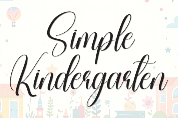 Simple Kindergarten: When Playful Script Meets Real Design