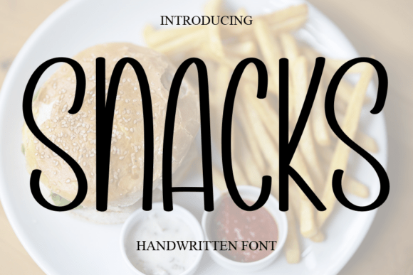 Snacks Font: A Sweet Handwritten Typeface for Brands
