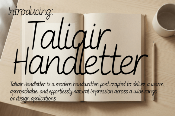 Taliair Handletter: A Graceful Script Font for Makers