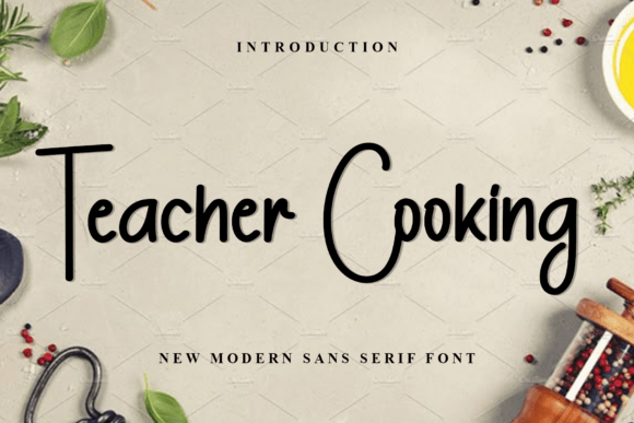 Teacher Cooking Font: A Festive Script Amp for Campaigns