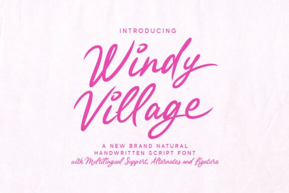 Windy Village Font: A Lively Script for Memorable Branding